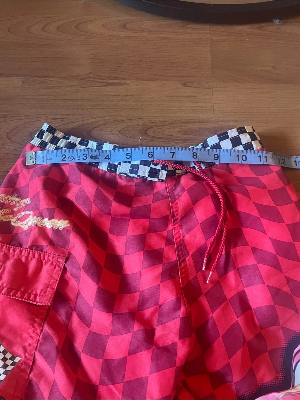 Disney Red and Black Lightning McQueen Kids Swim Trunks